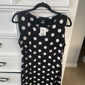 Tommy Hilfiger black and white polka dot dress
